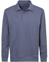 John Devin - Langarm, Sweatshirt mit Polokragen, Baumwollmischung - Lyst