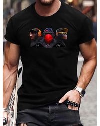 Rmk - T- Print Shirt Rundhals kurzarm Affe Monkey - Lyst