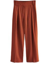 Next - Palazzohose Hose mit weitem Bein + Elastikrücken, Kurzgröße (1-tlg) - Lyst