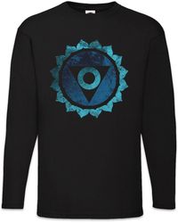 Urban Backwoods - Langarmshirt Chakra Vishuddha Langarm T-Shirt Hals Kehle Throat Halschakra (1-tlg) - Lyst