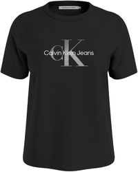 Calvin Klein - Calvin Klein Jeans T-Shirt PLUS DIFFUSED MONOLOGO TEE Große Größen - Lyst