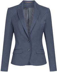 Greiff - Longblazer Modern WITH 37.5® Business-Blazer Slim-Fit Dunkelblau - Lyst