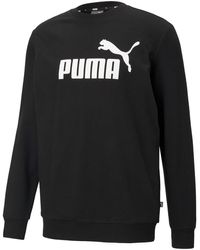 PUMA - Essentials Big Logo Sweatshirt mit Rundhalsausschnitt - Lyst