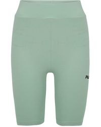 Fila - Buckautal High Waist Short Leggings mit gesticktem Logo auf dem linken Bein - Lyst