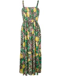 Alba Moda Strandkleid in Bandeauform - Grün