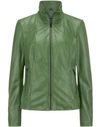 Milestone - Lederjacke MSVela Bikerjacke mit Stehkragen aus Lammleder - Lyst