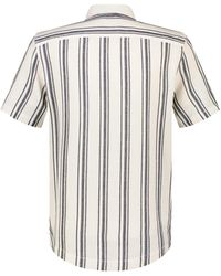 Lerros - Kurzarmhemd Streifenhemd mit modischen Resort Kragen - Lyst