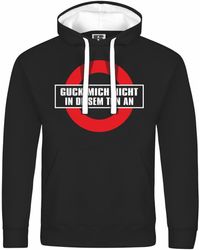 deinshirt - Kapuzenpullover Guck mich nicht in diesem Ton an Mit Print Motiv, Grafik - Lyst