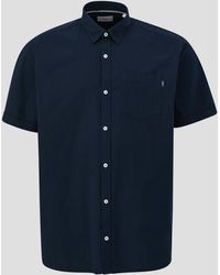 S.oliver - Kurzarmhemd Hemd mit Button-Down-Kragen - Lyst