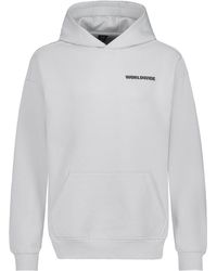Sublevel - Hoodie Kapuzenpullover Worldwide Print Sweater - Lyst