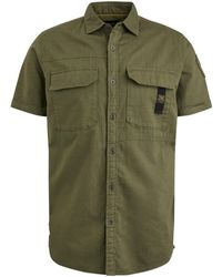 PME LEGEND - T- Short Sleeve Shirt Ctn/linen, Ivy Green - Lyst