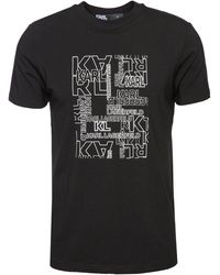 Karl Lagerfeld - T-Shirt mit grafischem Logo-Print (1-tlg) - Lyst