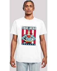 F4NT4STIC - T-Shirt DC Comics Superman True Hero Superheld ,Premium Merch,Regular-Fit,Basic,Bedruckt - Lyst