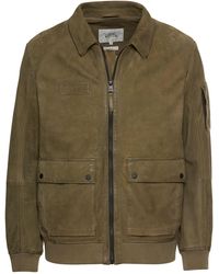 Camel Active - Lederjacke mit Hemdkragen - Lyst