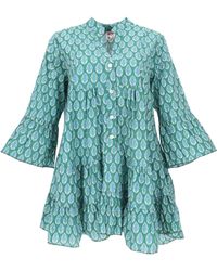 Guru-Shop - Midikleid Luftiges Boho Minikleid, plus size Maxitunika,.. alternative Bekleidung - Lyst