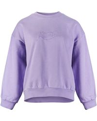 Rusty - Sweatshirt SCRIPT OVERSIZE CREW NECK FLEECE - Lyst