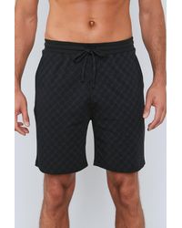Joop! - Shorts Leisure mit Cornflower-Alloverprint, elastischer Bund - Lyst