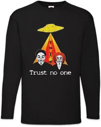 Urban Backwoods - Langarmshirt Trust No One Langarm T-Shirt Alien Akte Fox X Mulder Scully Ufo - Lyst