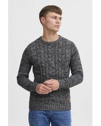 Solid - Strickpullover Sdphilemon Strickpulli Mit Zopfstrickmuster - Lyst