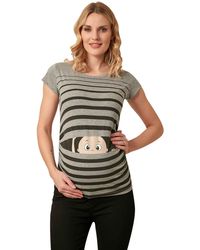 M.M.C. - .M.C. Umstandsshirt Guck mit Motiv - Lyst
