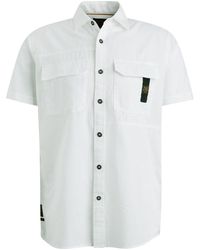 PME LEGEND - Langarmhemd Short Sleeve Shirt Ctn/linen - Lyst