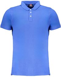 Norway 1963 - Poloshirt Kurzarm-Polohemd Blau mit Applikation & Logo - Lyst