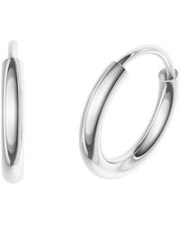 Firetti - Paar Creolen Schmuck Geschenk Silber 925 2,0 Mm Breit, Made - Lyst