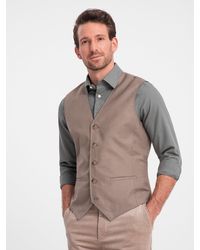 Ombre - Anzugweste ohne Revers - Lyst