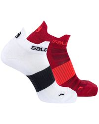 Salomon Sportsocken »2 PAAR Lauf-Socken Unisex - Ankle Sneaker Socks« - Rot