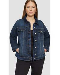 QS - Outdoorjacke Schmal geschnittene Denimjacke in authentischer Waschung - Lyst