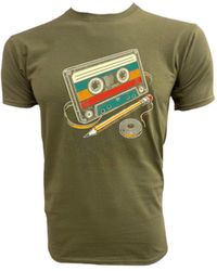 Paulgos - Print- T-Shirt "Retro Kassette - Lyst