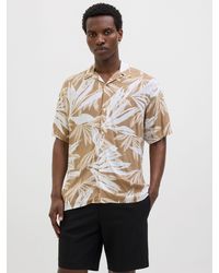 Jack & Jones - Kurzarmhemd JJEJEFF TROPICAL AOP RESORT SHIRT SS SN mit All-Over Print - Lyst