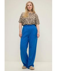 Studio Untold - Funktionshose Hose Wide Legs HighWaist teilelastischer Bund - Lyst