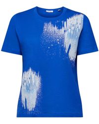 Esprit - Baumwoll-T-Shirt mit Grafikprint (1-tlg) - Lyst