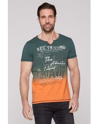 Camp David - Rundhalsshirt aus Baumwolle - Lyst