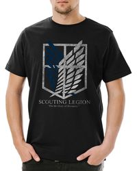 Urban Backwoods - Print- Scouting Legion T-Shirt Attack On Logo Titan Sign Game - Lyst