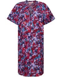 Edc By Esprit - Minikleid Kleid aus strukturierter Baumwolle - Lyst