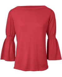 heine CASUAL Pullover mit 3/4 Ärmeln - Rot