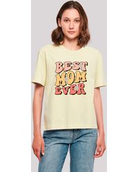F4NT4STIC - Shirt Mothers Day Best Mom Ever Retro Typography Floral Accent Premium Qualität - Lyst