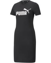 PUMA - Essentials T-Shirt-Kleid mit schmaler Passform - Lyst