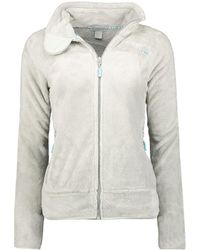GEOGRAPHICAL NORWAY - Fleecejacke Ursula Fleece Jacke Sweatjacke Hellgrau L - Lyst