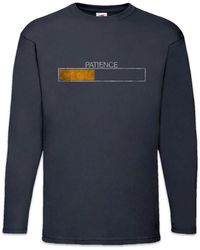 Urban Backwoods - Langarmshirt Patience Langarm T-Shirt Please Wait Ladebalken Loading Bar Lehrer - Lyst