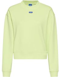 HUGO - Sweatshirt Delessa mit Logoaufnäher - Lyst