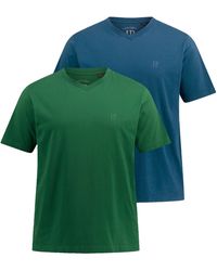 JP1880 - Shirt T-Shirts Basic 2er-Pack V-Ausschnitt Halbarm (2-tlg) - Lyst