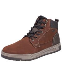 Rieker - Stiefelette Glattleder Schnürstiefelette - Lyst