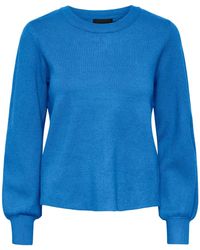 Pieces - Strickpullover PCJENNA LS O-NECK KNIT NOOS BC - Lyst