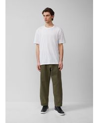 QS - Stoffhose Gewaschene Jogger aus Heavy Twill Gummizug - Lyst
