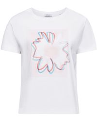 Esprit - Jersey-T-Shirt mit Print vorne (1-tlg) - Lyst