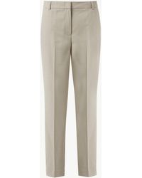 Comma, - 7/8-Hose Strukturierte Cigarette-Pants mit Bügelfalten - Lyst