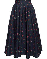 Queen Kerosin - A-Linien-Rock Cherry mit Allover-Print - Lyst